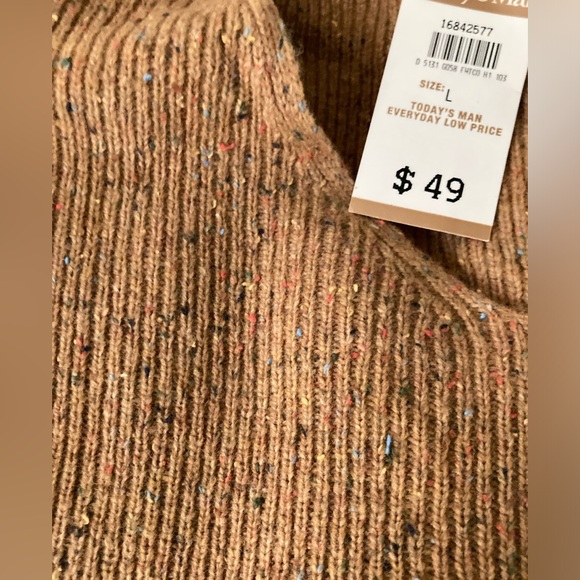 Men's TODAY'S MAN V-Neck Sweater NWT - Picture 3 of 4